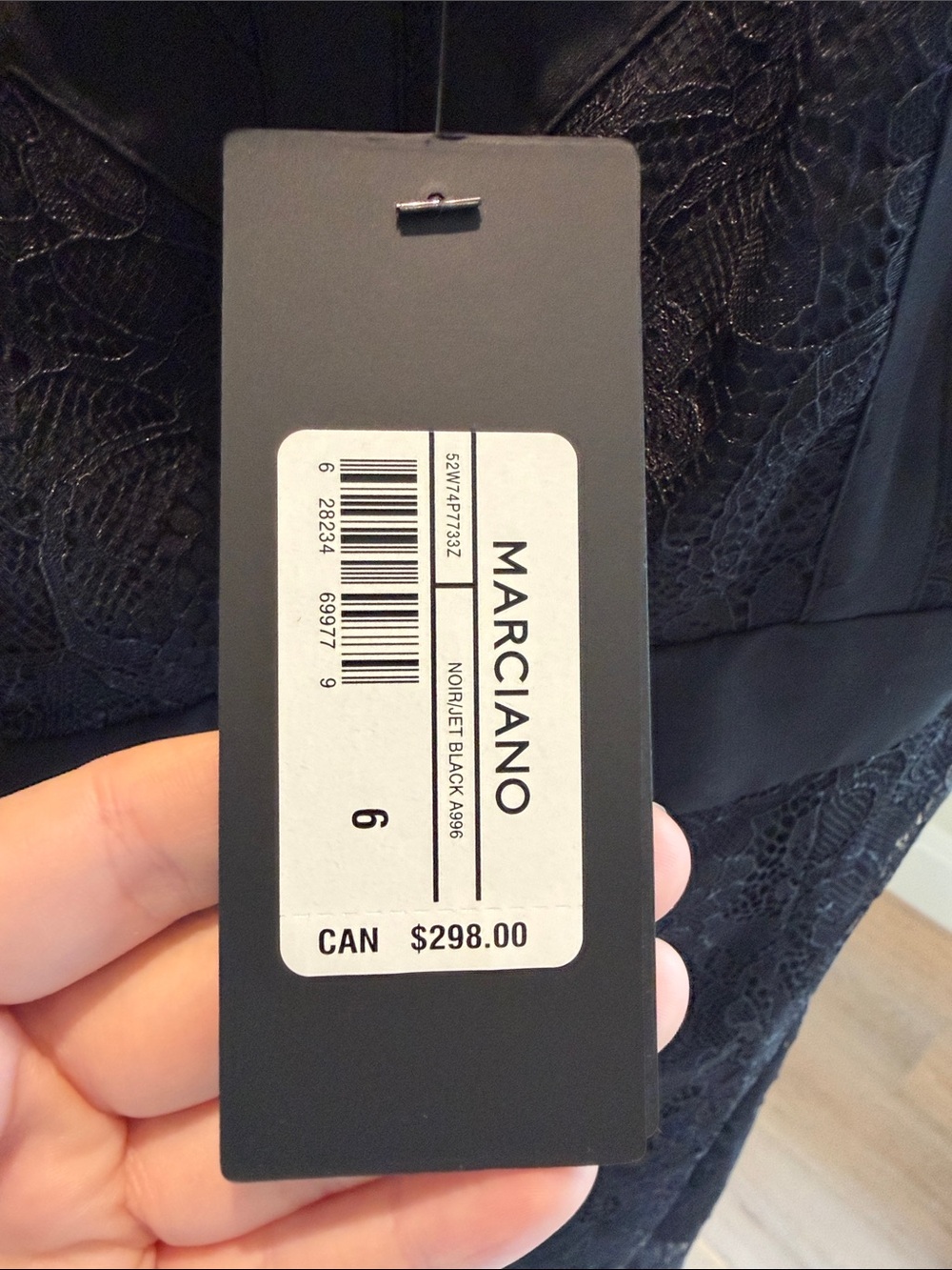Marciano Black Lace Evening Dress - Picture 10 of 12